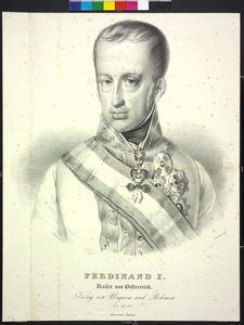 I. Ferdinánd osztrák császár alkotó: Heinrich Wilhelm Schlesinger