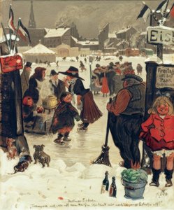 Berlini jégpálya alkotó: Heinrich Zille