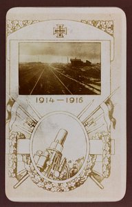 Első világháború: Ukrajna 1914-1916 között a német hadsereg inváziója idején. Vasúti sínek (f/w fotó)