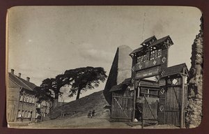 Első világháború: Ukrajna 1914-1916 között a német hadsereg inváziója idején. Kilátás Lidára (f/w fotó) alkotó: Heldenfriedhof Dsessentniki (attr. to)