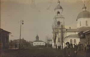 Első világháború: Ukrajna 1914-1916 között a német hadsereg inváziója idején. Kilátás a városra (f/w fotó)
