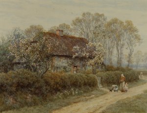 Víkendház az édesvízi kapunál alkotó: Helen Allingham