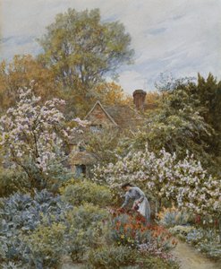 Kert tavasszal alkotó: Helen Allingham