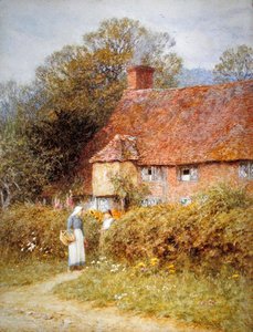 Ház Witley-ben, Surrey (akvarell papíron) alkotó: Helen Allingham
