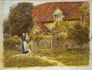 East End Farm, Moss Lane, Pinner alkotó: Helen Allingham