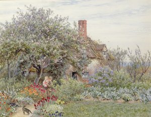 Hambledon közelében (wc papíron) alkotó: Helen Allingham