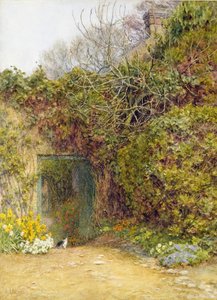 The Kitchen Garden, Farringford (akvarell és testfesték papíron)