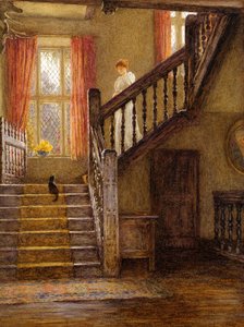 The Staircase, Whittington Court, Gloucestershire (wc papíron)