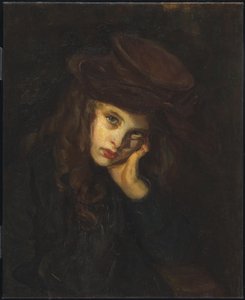 A barna kalap, 1906 körül alkotó: Helen Galloway McNicholl