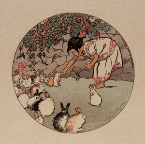 A nyuszik etetése alkotó: Helen Hyde