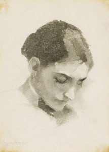 Egy nő feje alkotó: Helene Schjerfbeck