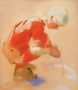 Lány a homokban alkotó: Helene Schjerfbeck