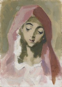 A szeretet Madonnája, El Greco nyomán alkotó: Helene Schjerfbeck
