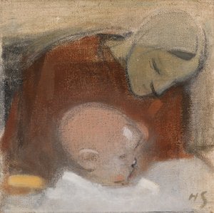 Anya és gyermek alkotó: Helene Schjerfbeck