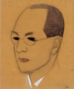 Jalo Sihtola portréja, vázlat alkotó: Helene Schjerfbeck