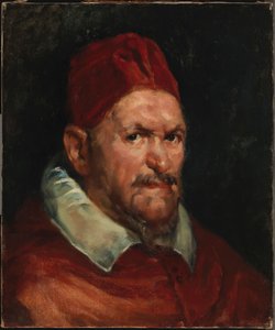 X. Ince pápa portréja, másolat Velázquez nyomán alkotó: Helene Schjerfbeck