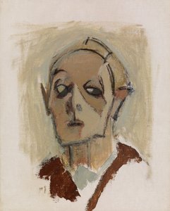 Önarckép, elölnézet I alkotó: Helene Schjerfbeck