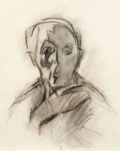 Önarckép a művész csukott szemmel alkotó: Helene Schjerfbeck