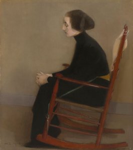 A varrónő (a dolgozó nő) alkotó: Helene Schjerfbeck