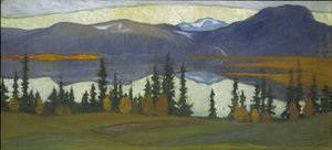 Kilátás Klockáról, 1910 körül (akvarell gouache-szal)