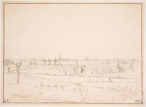 Táj, kilátással Bordeaux-ra
