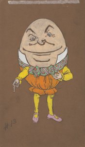 Humpty Dumpty (jelmezterv az Alice Csodaországban című filmhez, 1915) alkotó: Henderson, William Penhallow