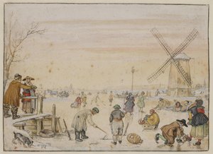 Jégmulatság alkotó: Hendrick Avercamp