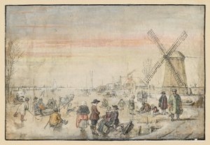 Élet a jégen alkotó: Hendrick Avercamp