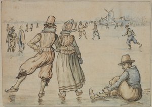 Korcsolyázók alkotó: Hendrick Avercamp