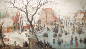 Téli táj korcsolyázókkal alkotó: Hendrick Avercamp