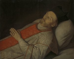 Joannes Putkamer (1600-1671) portréja a halálos ágyán