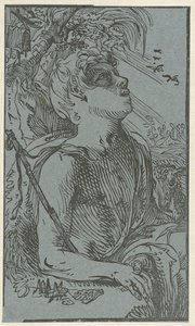 Keresztelő János a pusztában alkotó: Hendrick Goltzius (attributed to)
