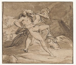 A Jupiter átöleli Iót alkotó: Hendrick Goltzius (school of)