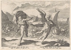 Coronis varjúvá változik Ovidius metamorfózisai (sorozat címe)