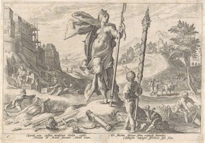 A bronzkor Ovidius metamorfózisai (sorozat címe) alkotó: Hendrick Goltzius (workshop of)