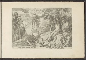 Aranykor Ovidius metamorfózisai (sorozat címe) P. Ovidius Naso újraalkotásai (sorozat címe) alkotó: Hendrick Goltzius (workshop of)