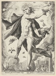 Ég Levegő (cím az objektumon) A négy elem (sorozat címe) alkotó: Hendrick Goltzius (workshop of)