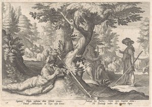 A Merkúr kővé változtatja Battust Ovidius metamorfózisai (sorozat címe)