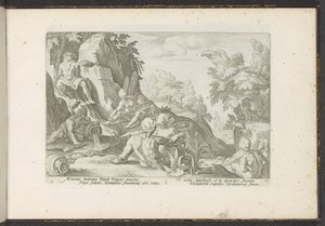 Peneust más folyóistenek látogatták meg Ovidius metamorfózisai (sorozat címe) P. Ovidius Naso újraalkotásai (sorozat címe) alkotó: Hendrick Goltzius (workshop of)