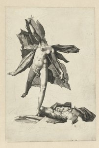 Pyramus és Thisbe alkotó: Hendrick Goltzius (workshop of)