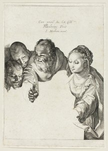 A pásztorok imádása alkotó: Hendrick Goltzius