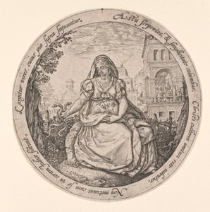 Az óvatosság allegóriája alkotó: Hendrick Goltzius