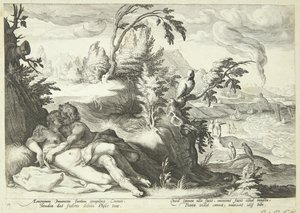 Apollon és Koronis alkotó: Hendrick Goltzius