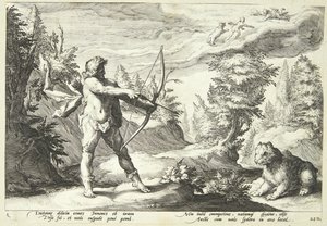 Arca arra készült, hogy megölje az anyját alkotó: Hendrick Goltzius