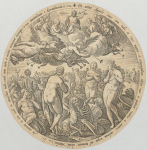 A halottak feltámadása, „A négy végső dolog” sorozat 1. lapja alkotó: Hendrick Goltzius