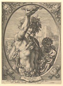 Bacchus alkotó: Hendrick Goltzius
