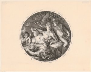 Bacchus, Ceres és Vénusz alkotó: Hendrick Goltzius