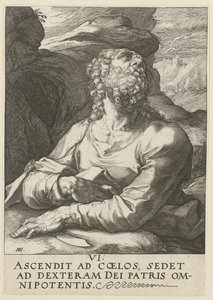 Bartholomäus, a „Krisztus, a tizenkét apostol és Pál” sorozat 6. lapja alkotó: Hendrick Goltzius