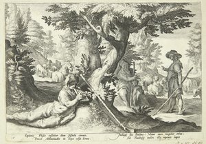 Battus kővé válik alkotó: Hendrick Goltzius