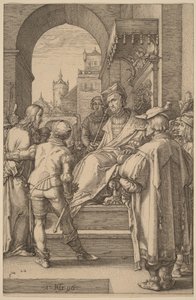 Krisztus Pilátus előtt alkotó: Hendrick Goltzius